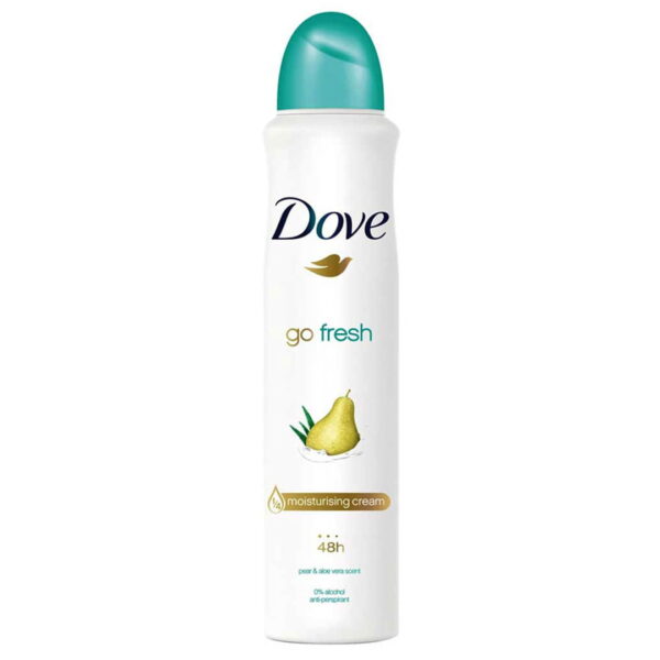اسپری ضد تعریق داو DOVE رایحه گلابی و آلوئه ورا حجم 250 میلی لیتر اورجینال